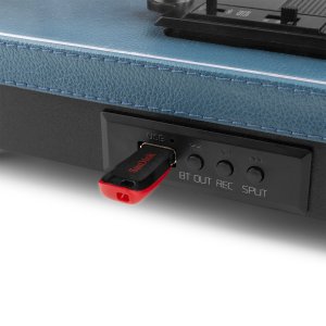 Gramofon Audizio Gramofon RP113D wejście/wyjście BT niebieski+ winyl one size 14