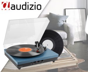 Gramofon Audizio Gramofon RP113D wejście/wyjście BT niebieski+ winyl one size 3