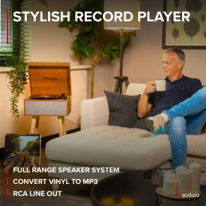 Gramofon Audizio Gramofon RETRO stojący ze zdejmowanymi nogami Fremont BT one size 12