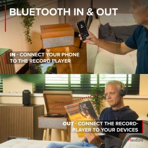 Gramofon Audizio Gramofon RETRO stojący ze zdejmowanymi nogami Fremont BT one size 13