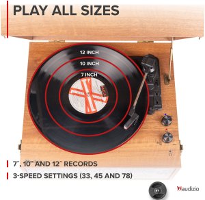 Gramofon Audizio Gramofon RETRO stojący ze zdejmowanymi nogami Fremont BT one size 15