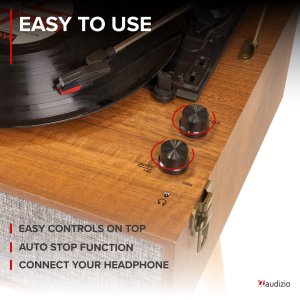 Gramofon Audizio Gramofon RETRO stojący ze zdejmowanymi nogami Fremont BT one size 17