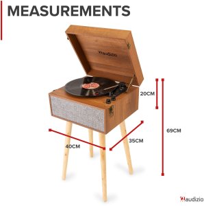 Gramofon Audizio Gramofon RETRO stojący ze zdejmowanymi nogami Fremont BT one size 20
