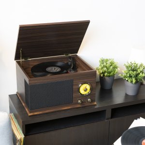 Gramofon Fenton Gramofon RP173 Vintage USB BT FM brązowy+ winyl one size 15