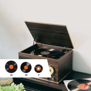 Gramofon Fenton Gramofon RP173 Vintage USB BT FM brązowy+ winyl one size 17