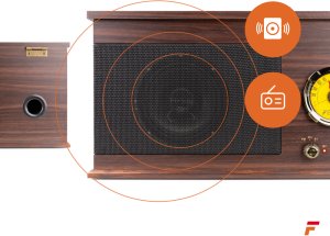 Gramofon Fenton Gramofon RP173 Vintage USB BT FM brązowy+ winyl one size 22