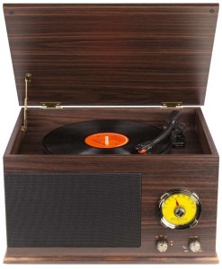 Gramofon Fenton Gramofon RP173 Vintage USB BT FM brązowy+ winyl one size 5