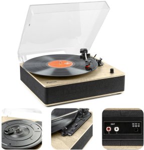 Gramofon RP161LW Fenton HQ BT jasne drewno one size 1