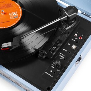 Gramofon w walizce RP118E Fenton wejście/wyjście BT niebieski one size 15