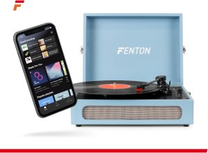 Gramofon w walizce RP118E Fenton wejście/wyjście BT niebieski one size 18