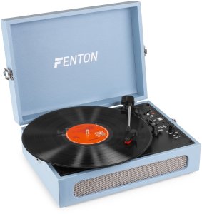 Gramofon w walizce RP118E Fenton wejście/wyjście BT niebieski one size 4