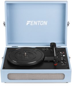 Gramofon w walizce RP118E Fenton wejście/wyjście BT niebieski one size 6