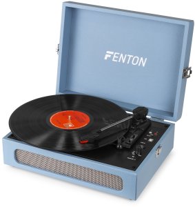 Gramofon w walizce RP118E Fenton wejście/wyjście BT niebieski one size 7