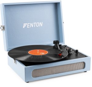 Gramofon w walizce RP118E Fenton wejście/wyjście BT niebieski one size 8