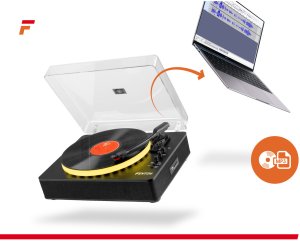 Gramofon Fenton Gramofon RP162LED wejście/wyjście BT czarny one size 20