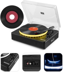 Gramofon Fenton Gramofon RP162LED wejście/wyjście BT czarny one size 2