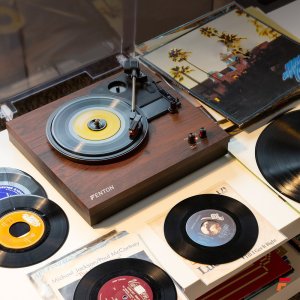 Gramofon Fenton Gramofon RP165D głośniki BT brązowy one size 13