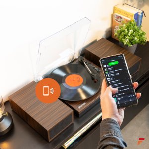 Gramofon Fenton Gramofon RP165D głośniki BT brązowy one size 15