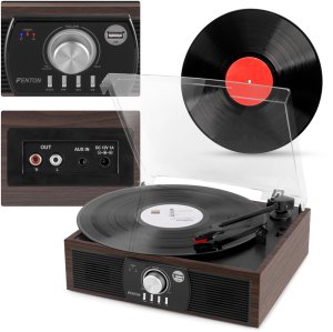 Gramofon Fenton Gramofon RP175DW BT USB ciemne drewno one size 7