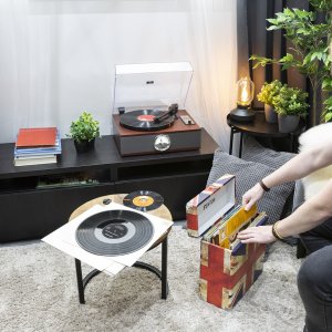 Gramofon Fenton Gramofon RP180 głośniki USB BT FM brązowy one size 16