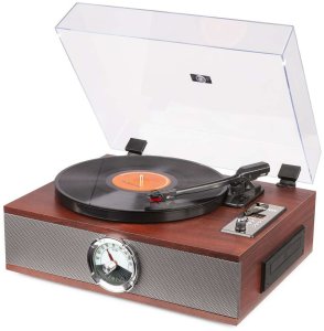 Gramofon Fenton Gramofon RP180 głośniki USB BT FM brązowy one size 4