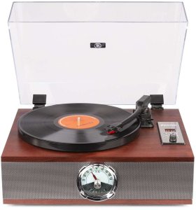 Gramofon Fenton Gramofon RP180 głośniki USB BT FM brązowy one size 5