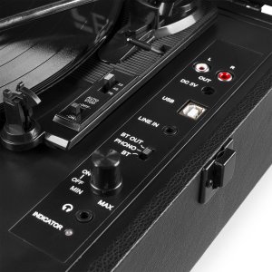 Gramofon Fenton Gramofon w walizce RP118B wejście/wyjście BT czarny one size 14