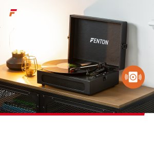 Gramofon Fenton Gramofon w walizce RP118B wejście/wyjście BT czarny one size 15