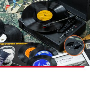 Gramofon Fenton Gramofon w walizce RP118B wejście/wyjście BT czarny one size 17