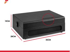 Gramofon Fenton Gramofon w walizce RP118B wejście/wyjście BT czarny one size 19