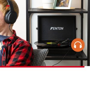 Gramofon Fenton Gramofon w walizce RP118B wejście/wyjście BT czarny one size 21