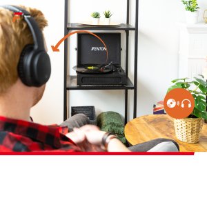 Gramofon Fenton Gramofon w walizce RP118B wejście/wyjście BT czarny one size 22