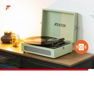 Gramofon Fenton Gramofon w walizce RP118C wejście/wyjście BT zielony one size 16