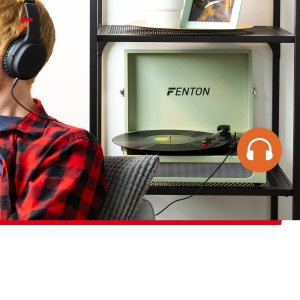 Gramofon Fenton Gramofon w walizce RP118C wejście/wyjście BT zielony one size 19