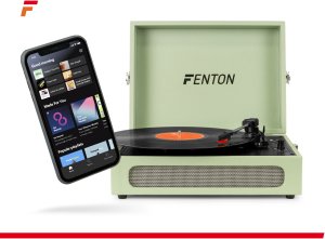Gramofon Fenton Gramofon w walizce RP118C wejście/wyjście BT zielony one size 20