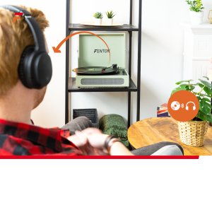 Gramofon Fenton Gramofon w walizce RP118C wejście/wyjście BT zielony one size 21