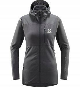 Bluza z kapturem damska Haglofs L.I.M Mid Fast Hood - magnetite 1