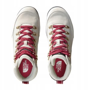 Buty lifestyle damskie The North Face Back-To-Berkeley IV Leather WP - white dune/tnf black 1