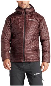 Kurtka ocieplana adidas TERREX Xperior Varilite PrimaLoft Hooded Jacket - shadow brown 1