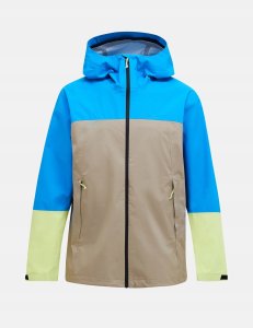 Kurtka przeciwdeszczowa Peak Perfomance Trail Hipe Shell Jacket - bril blue/avid beige/sunny adv 1