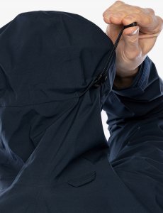 Kurtka przeciwdeszczowa Fjallraven Vardag Hydratic Anorak - dark navy/flame orange 13
