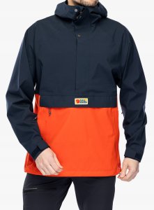 Kurtka przeciwdeszczowa Fjallraven Vardag Hydratic Anorak - dark navy/flame orange 3