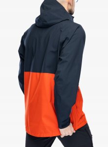 Kurtka przeciwdeszczowa Fjallraven Vardag Hydratic Anorak - dark navy/flame orange 4