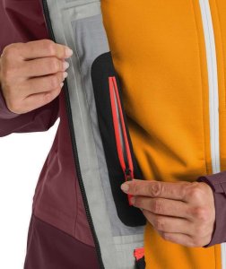 Kurtka skiturowa damska Ortovox 3L Guardian Shell Jacket - winetasting 4