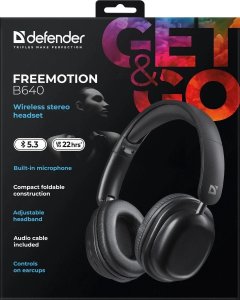 Słuchawki Bluetooth DEFENDER FreeMotion B640 Czarne 22h 4