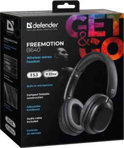 Słuchawki Bluetooth DEFENDER FreeMotion B640 Czarne 22h 10