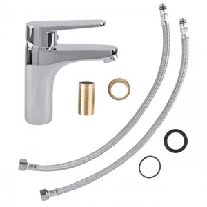 Bateria umywalkowa stojąca łazienkowa chrom - Yoka 6