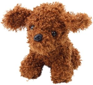 Pluszowa Maskotka Przytulanka Piesek Pudel Miniaturowy Brązowy 20cm 1