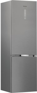 Whirlpool Refrigerator | WHK 26402 XP4E | Energy efficiency class E | Free standing | Combi | Height 203.5 cm | No Frost system | Fridge net capacity 249 L | Freezer net capacity 106 L | Display | 37 dB | Silver 1