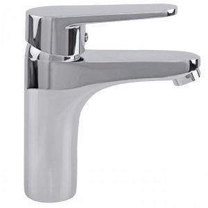 Bateria umywalkowa w komplecie z automatycznym korkiem klik klak bez przelewu chrom - Yoka 12